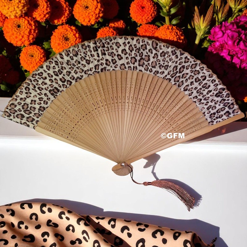 GFM® Bamboo Silk Handheld Folding Chinese Hand Fans for Summer,