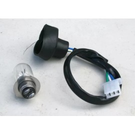 FANCY SCOOTERS ATV FRONT HEAD LIGHT WIRE HARNESS WITH LIGHT BULB 12V 18W/18W