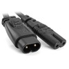 Chenyang IEC 60320 C8 Plug to C7 Receptacle Male to