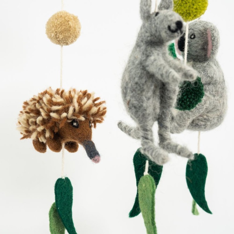 Biome Range Felt Hanging Mobile - Australian Animals
