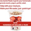 12 oz Clear Plastic Parfait Cups with Insert 3.25oz &