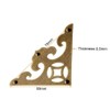 CUTOOP 4pcs Retro Style Antique Brass Triangle Corner Protector with
