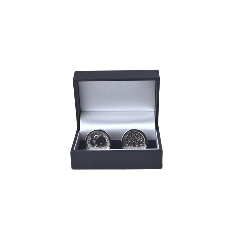 Polished Sixpence Cufflinks | 1963 Anniversary 1963 Coins 62nd Birthday
