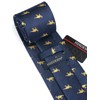 HISDERN Men's Ties Animal Pattern Tie Pocket Square Wedding Business