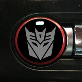 SE 2015-2022 Mustang [PBSH_MT] Push Button Start - Megatron - Vinyl Overlay