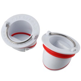 couponhub 2 PCS Shower Floor Drain Backflow Preventer with Cover, One Way Drain Valve Bathtub Strainer, Small Anti-Odor Cover Sealing Ring for Bathroom Pipes Tubes, Universal Shower Tub Drainer