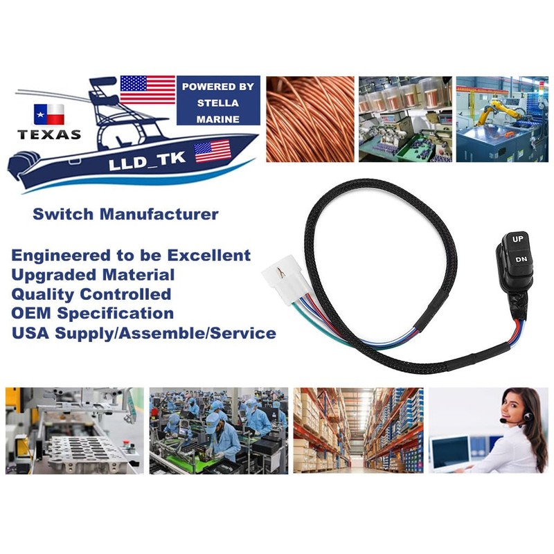 Trim Tilt Switch for Mercury Outboard Side Remote Control 858679T2