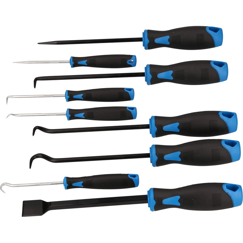 BRILLIANT TOOLS BT542010 Scraper Hook Tool Set, 9-Piece [Powered by