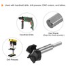 sourcing map Forstner Drill Bit 42mm (1-2/3") Tungsten Carbide 3