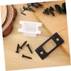 DOITOOL Locks Proofing Kit Flush Bolt Black Door Strike Plate