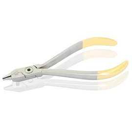 MuskalMed Orthodontic TC Kim Plier with Cutter Archwire Bending Loop Forming Plier Gold Handle Ortho Dental Instruments