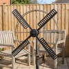INOOMP Garden Windmill Blades, Outdoor Waterproof Wind Mill Accessories, Large
