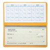 Sunburst Orange Vinyl Checkbook Cover, Top Tear Personal Vinyl Checkbook