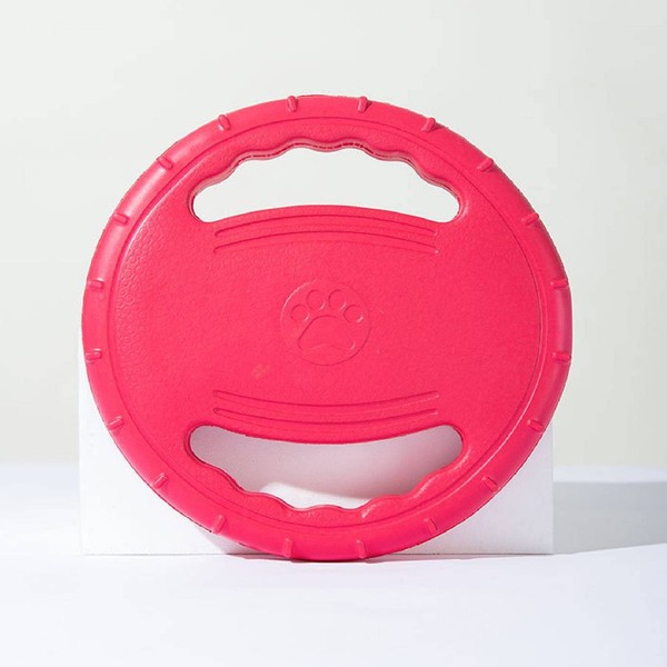 Jevuoyee Frisbee pour Chien, Disque Volant pour Chien Chiot Jouant sur la Plage et la Piscine, 20 cm de diamètre (Red)