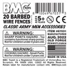 BMC Classic Marx Barbed Wire Fences - 20pc Gray Plastic