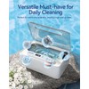 Ultrasonic Jewelry Cleaner, Phniti Ultrasonic Retainer Cleaner with Timer, 47KHz