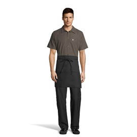 Uncommon Threads Unisex Waist Apron 22W X 18L, Black, One Size