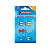 LED Status Mini Car Fuses Blade Fuses TFNL0 Set 3A
