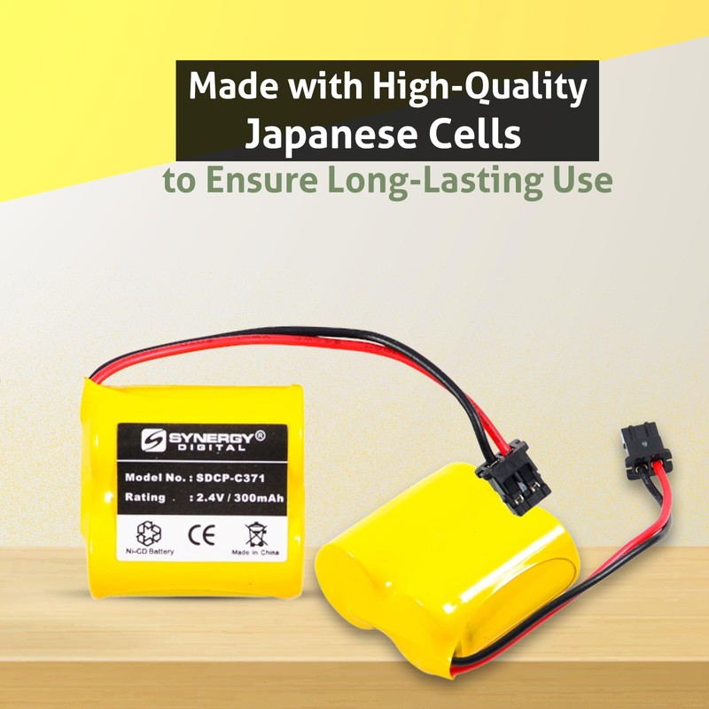 Synergy Digital Cordless Phone Batteries, Compatible with Panasonic KXTC1025 Cordless