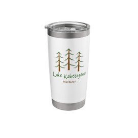 Kabetogama Lake - Minnesota - Minimalist Trees - Stylish Stainless Steel Insulated Tumbler