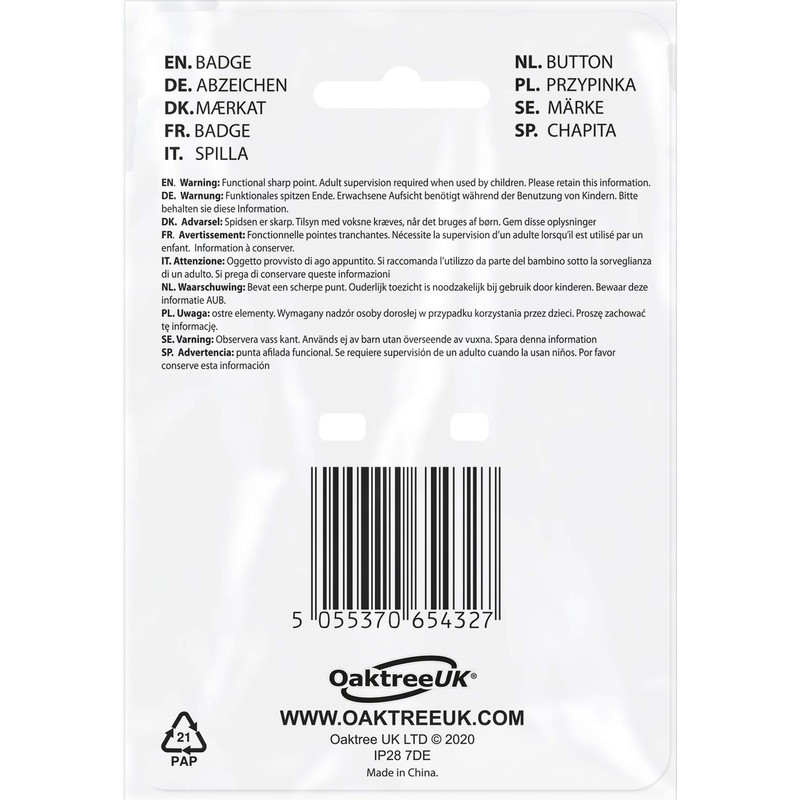 OakTree 3" Badge 18th Birthday Sparkling Fizz Rose Gold Holographic