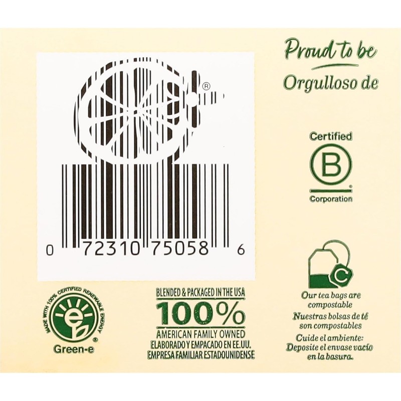 Bigelow Tea – Té de Limón y Jengibre con Probióticos,