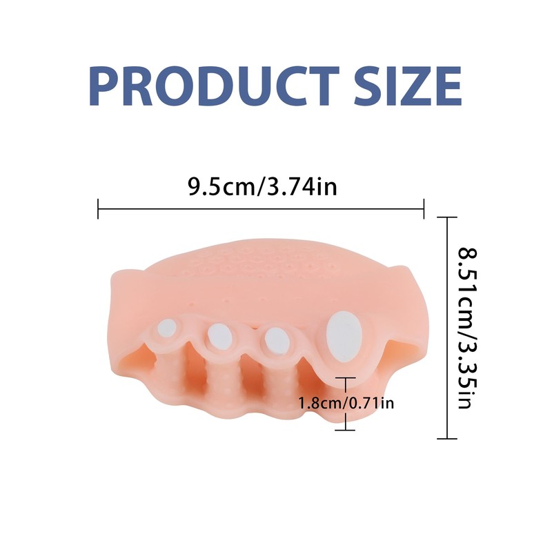 Jalopink Upgrade Silicone Toe Separators, Spacers Bunion Corrector for Women
