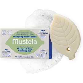 Mustela Shampoo en Barra para Cuerpo y Cabello, 75gr