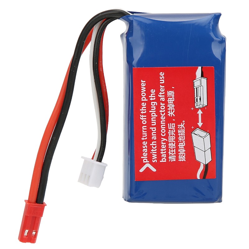 7.4V 1100mAh RC Helicopter Battery with 3-Way Conversion Line Fits