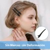 24Pzs Pinzas de Pato, Pinzas Cabello de Metal Resistente, negro