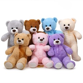 Hot Selling 16-Inch Unisex Teddy Bear Soft Pp Cotton Stuffed Animal Plush Teddy Bear for Girls KidsColor: Light brown, size: 15.7in/40cm