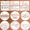 Funny Welcome Stencils for Painting Sarcastic Round Stencil Large Gather