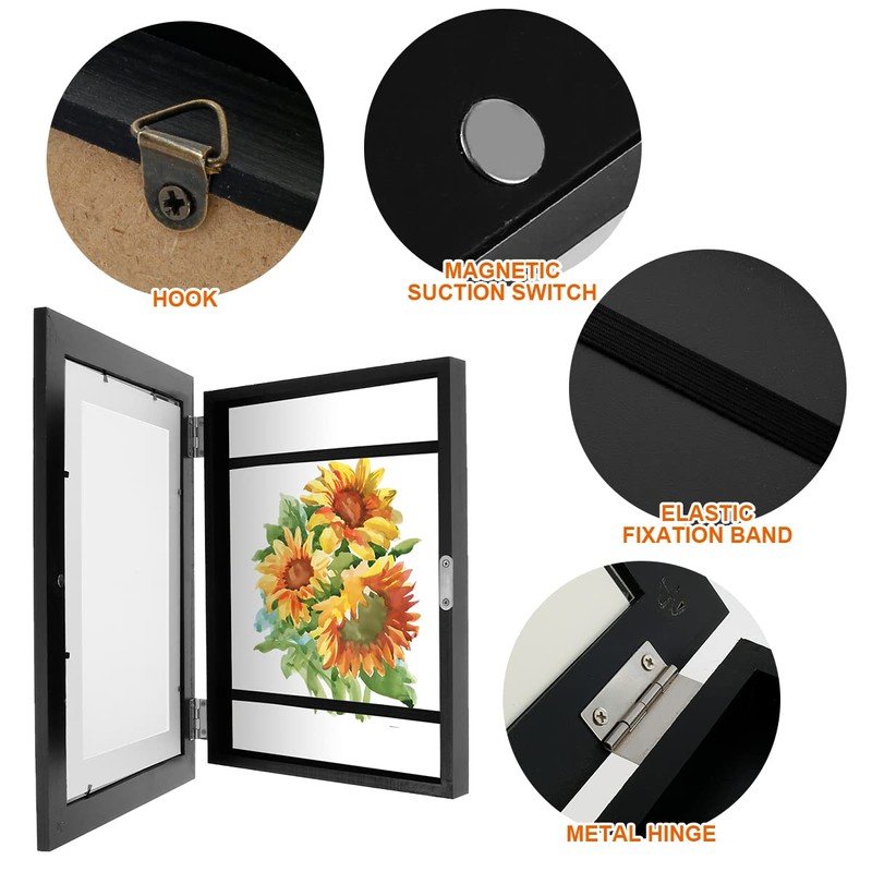Kids Artwork Display Frames, Front Opening A4 Children Art Projects