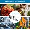 AUTOUTLET Salinity Concentration Meter, Salt Refractometer, Salt Concentration, Automatic Temperature