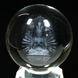 [Distributed in Stone Center] [Carved Figurine] Round Ball Artificial Crystal Approx. 50 mm Natural Stone Power Stone