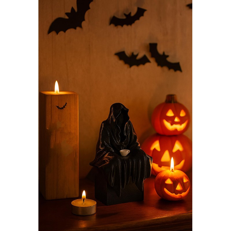 Grim Reaper Witch Statue Bookshelf Decor – Suriel Horror Figurine