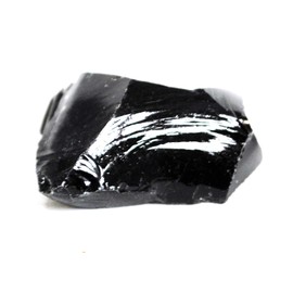 Stone of Detoxification - Reiki Healing Energy Charged Raw Black Obsidian Crystal Piece (Beautifully Gift Wrapped)