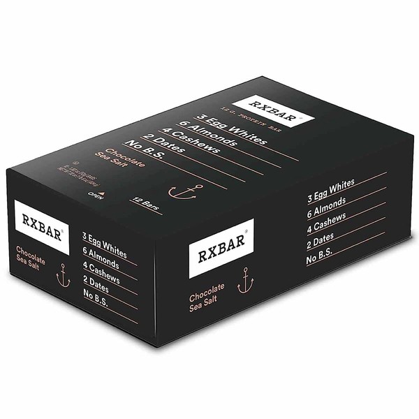 RXBAR Protein Bar Chocolate Sea Salt 12x52g (Pack of 12)