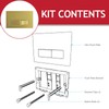 SPARES2GO Luxury Concealed Toilet Cistern Flush Plate Kit for Wall