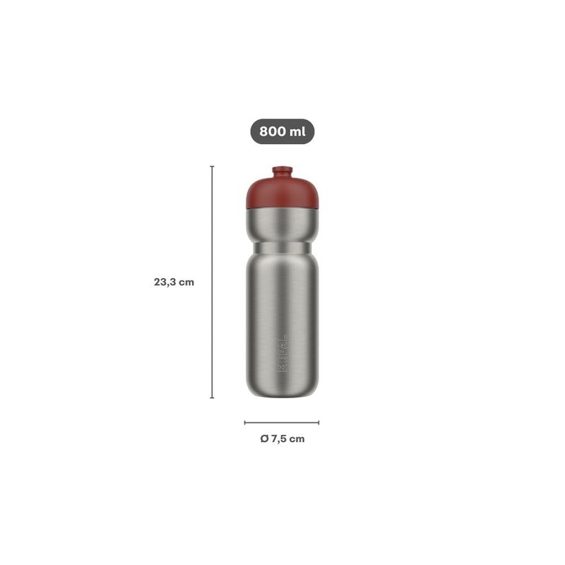 Mepal - Stainless steel Pull Bottle Sport - Leakproof -