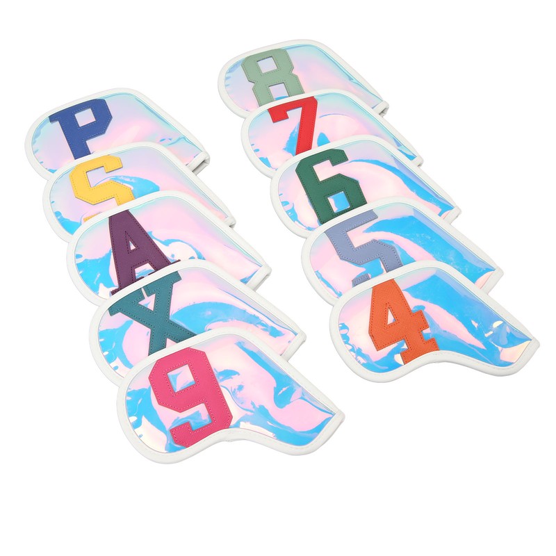 10 Pcs Golf Club Headcover PU Golf Club Protector Golf