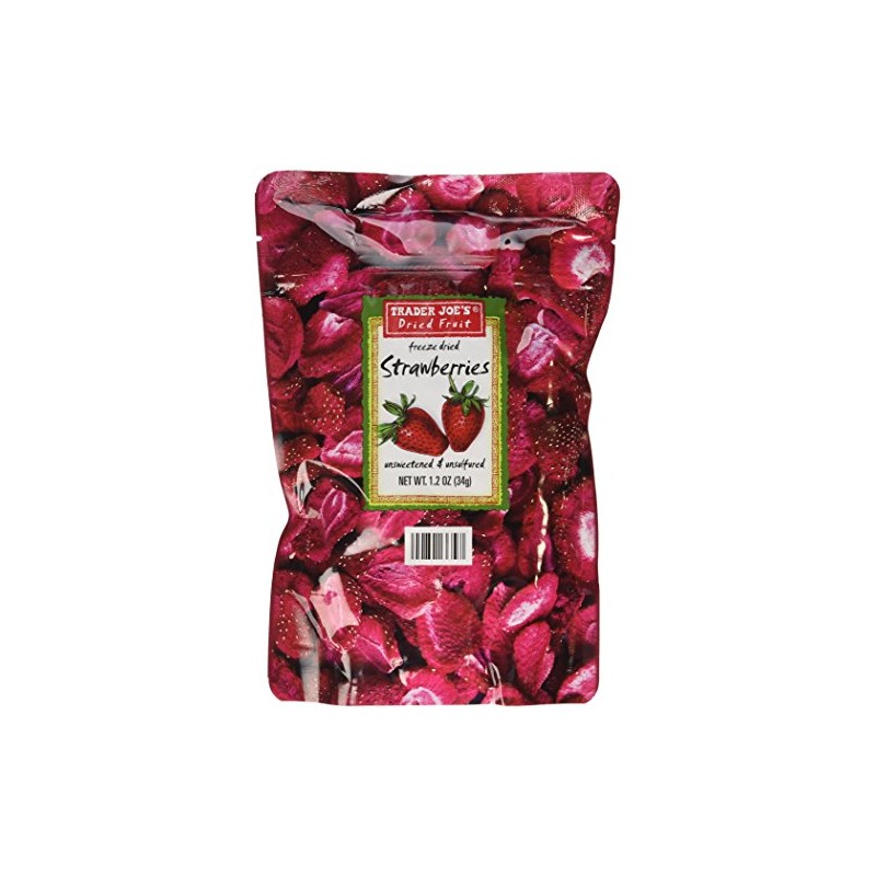 Trader Joe's Dried Fruit Freeze Dried Strawberries Unsweetened and Unsulfured