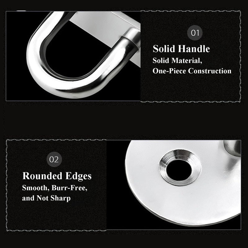 JVHLOV 4 Pcs 30mm x 35mm Tie Ring on Plate,