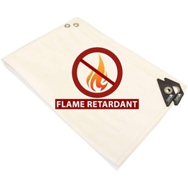 10' X 12' White Fire Retardant Heavy Duty Canopy Shade Poly Tarp