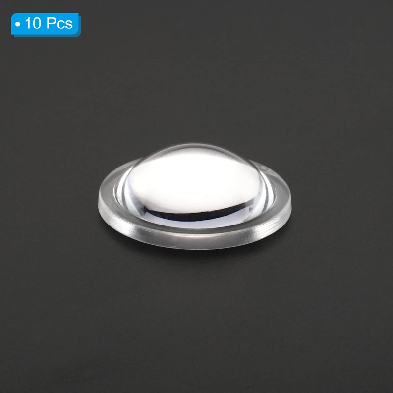 PATIKIL 10pcs 25mm Diameter 8mm Height Flat Convex Lens Acrylic