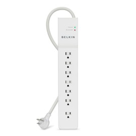 Belkin 7-Outlet Commercial Power Strip Surge Protector with 6ft Power Cord, 2160 Joules