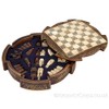 Isle of Lewis Compact Ceramic Celtic Chess Set 9 Inches