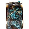 Elaine Coyne Collectible Artwear Verdigris Patina Brass Dragonflies Cuff -