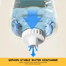 1L Pet Feeder Set, Small Animal Feeder and Drinker Set, Cage Hanging Automatic Feeder and Drinker for Small Dogs, Hedgehogs, Rabbits, Ferrets Feeding and Drinking (Set) - Yellow