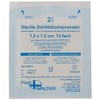 Slotted Compresses 7.5 x 7.5 cm Sterile 12 Pack of